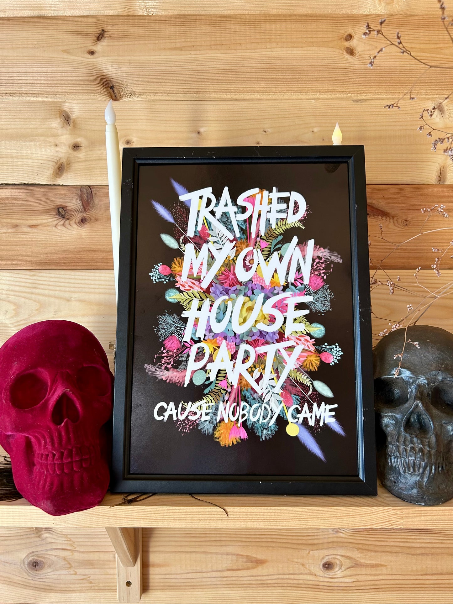 “Trashed My Own House Party” – Sum 41-Inspired A4 Art Print (Framed or Unframed)