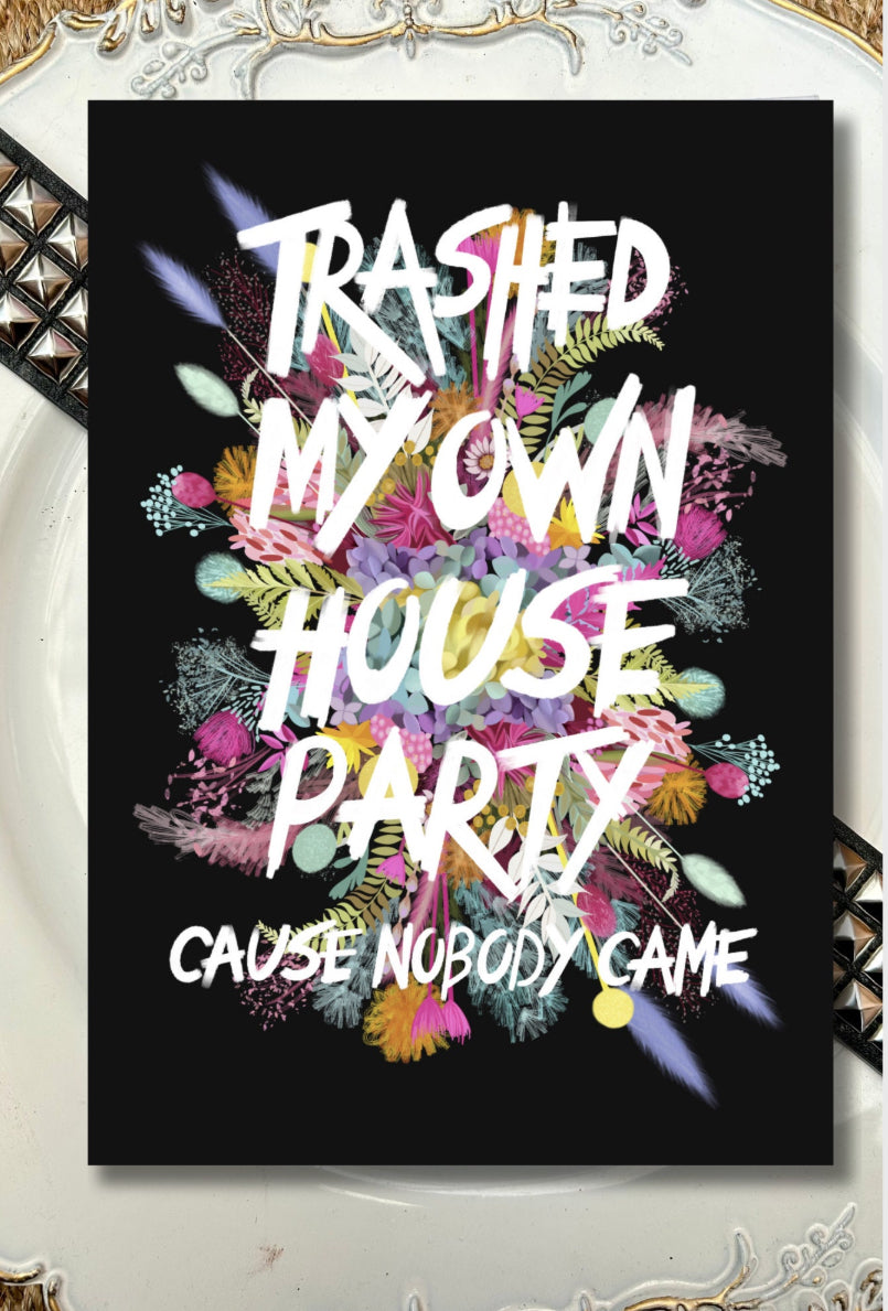 “Trashed My Own House Party” – Sum 41-Inspired A4 Art Print (Framed or Unframed)