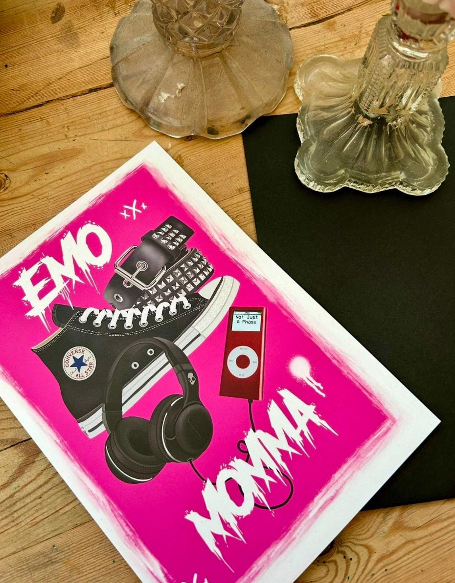 Emo Momma – A5 Greeting Card, Mother’s Day, birthday