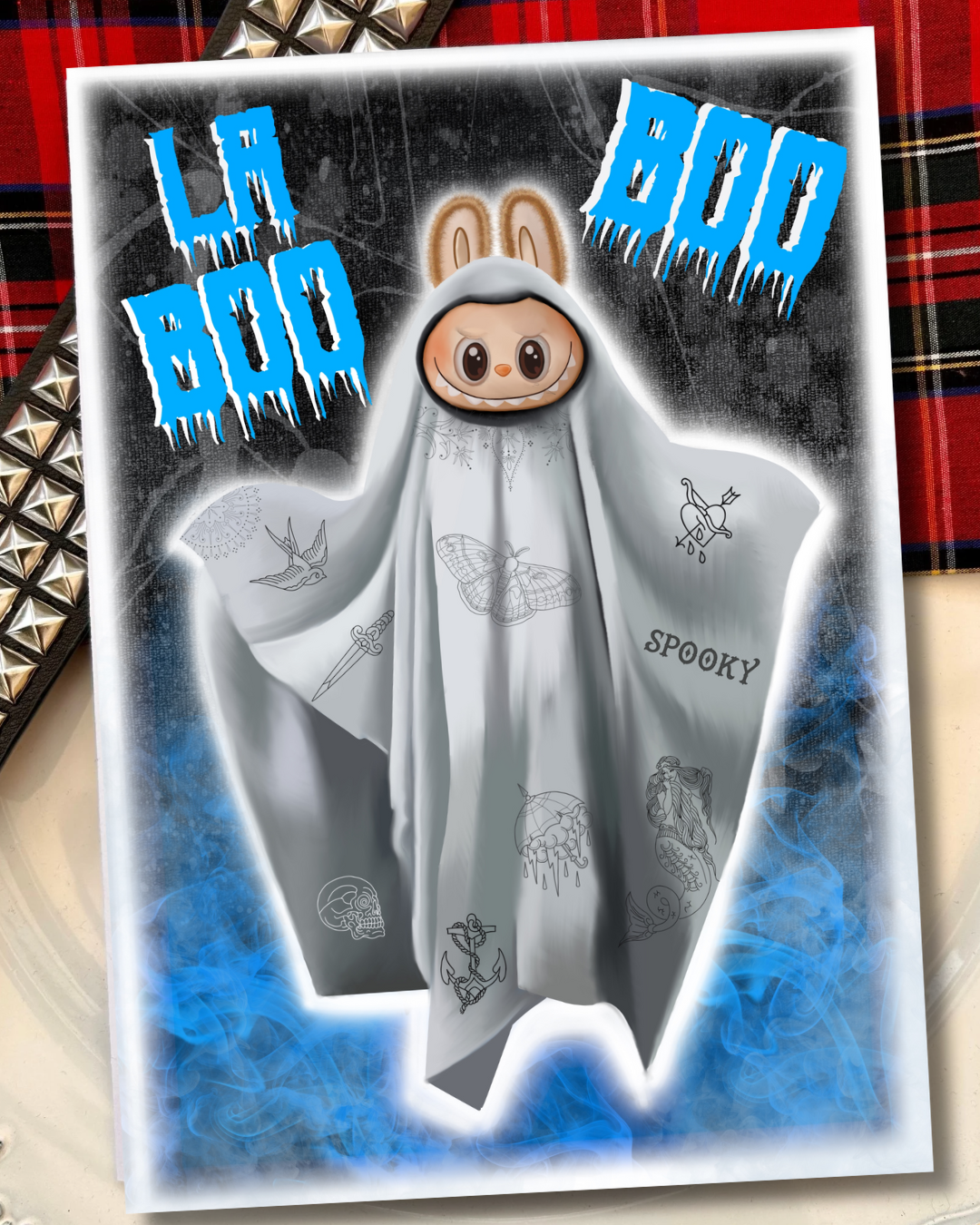 La Boo Boo – Halloween Art Print or Card | Labubu-Inspired Spooky Parody