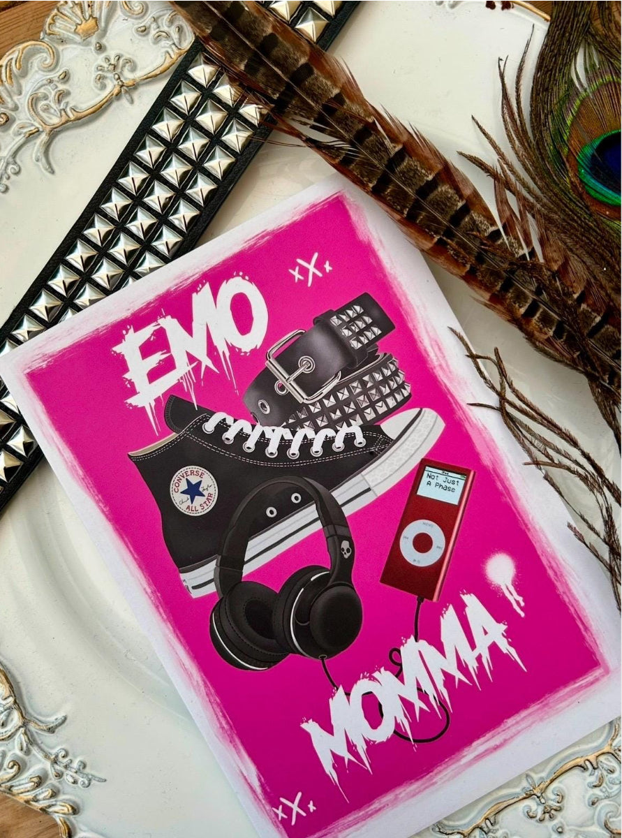 Emo Momma – A5 Greeting Card, Mother’s Day, birthday