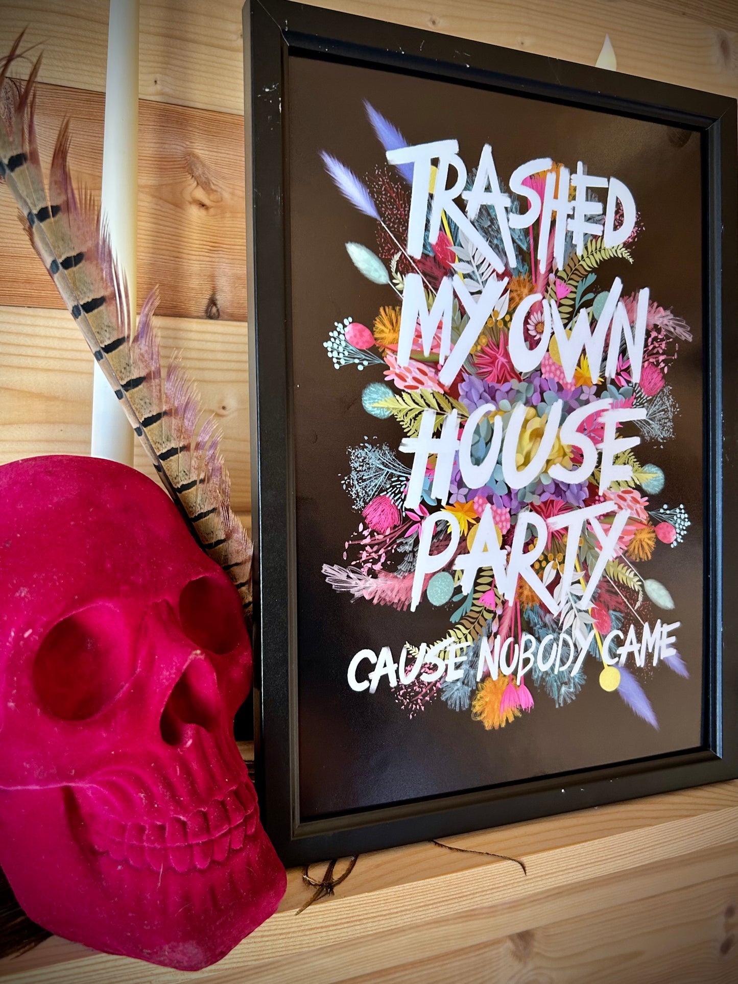 “Trashed My Own House Party” – Sum 41-Inspired A4 Art Print (Framed or Unframed)