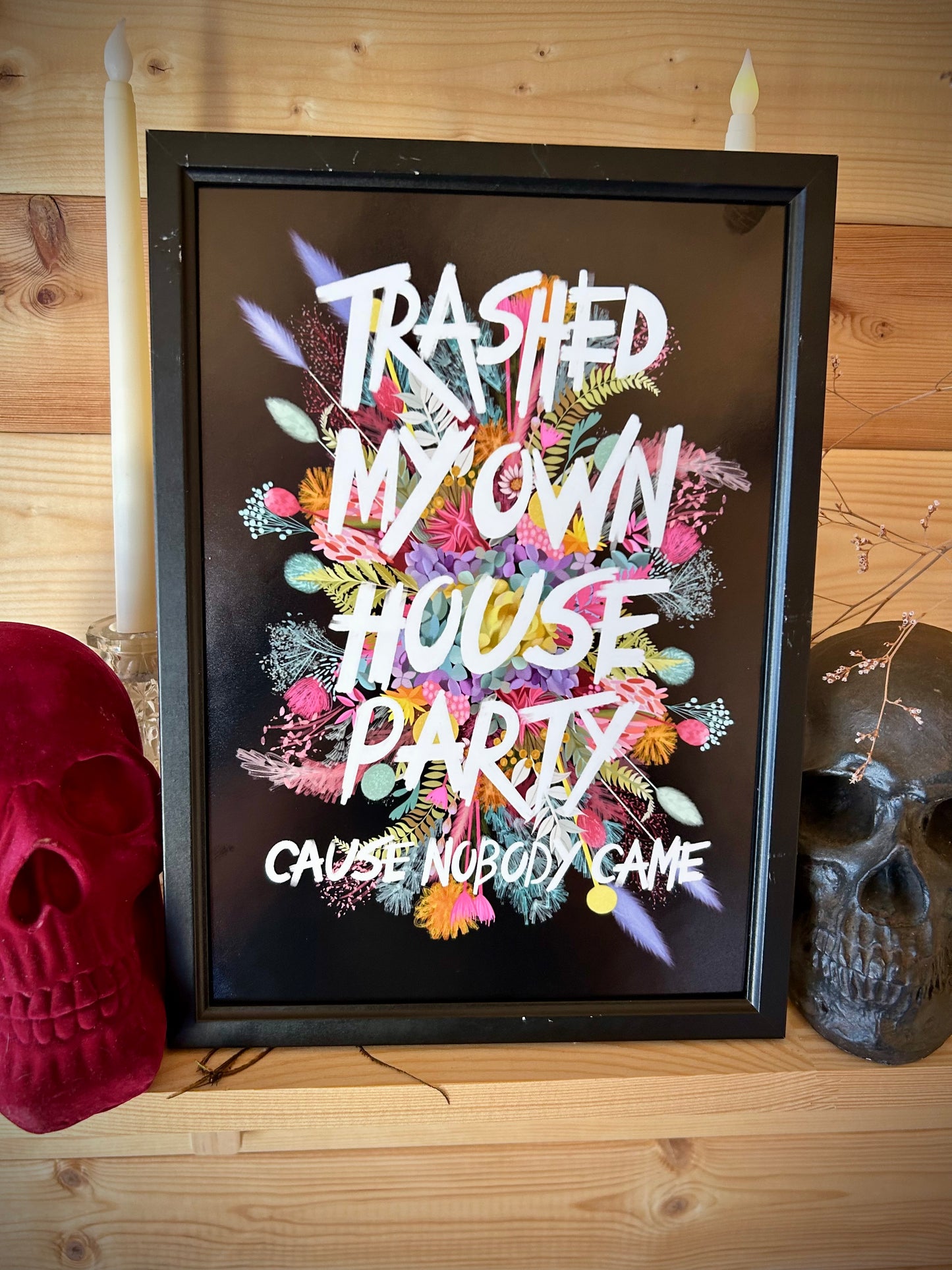 “Trashed My Own House Party” – Sum 41-Inspired A4 Art Print (Framed or Unframed)