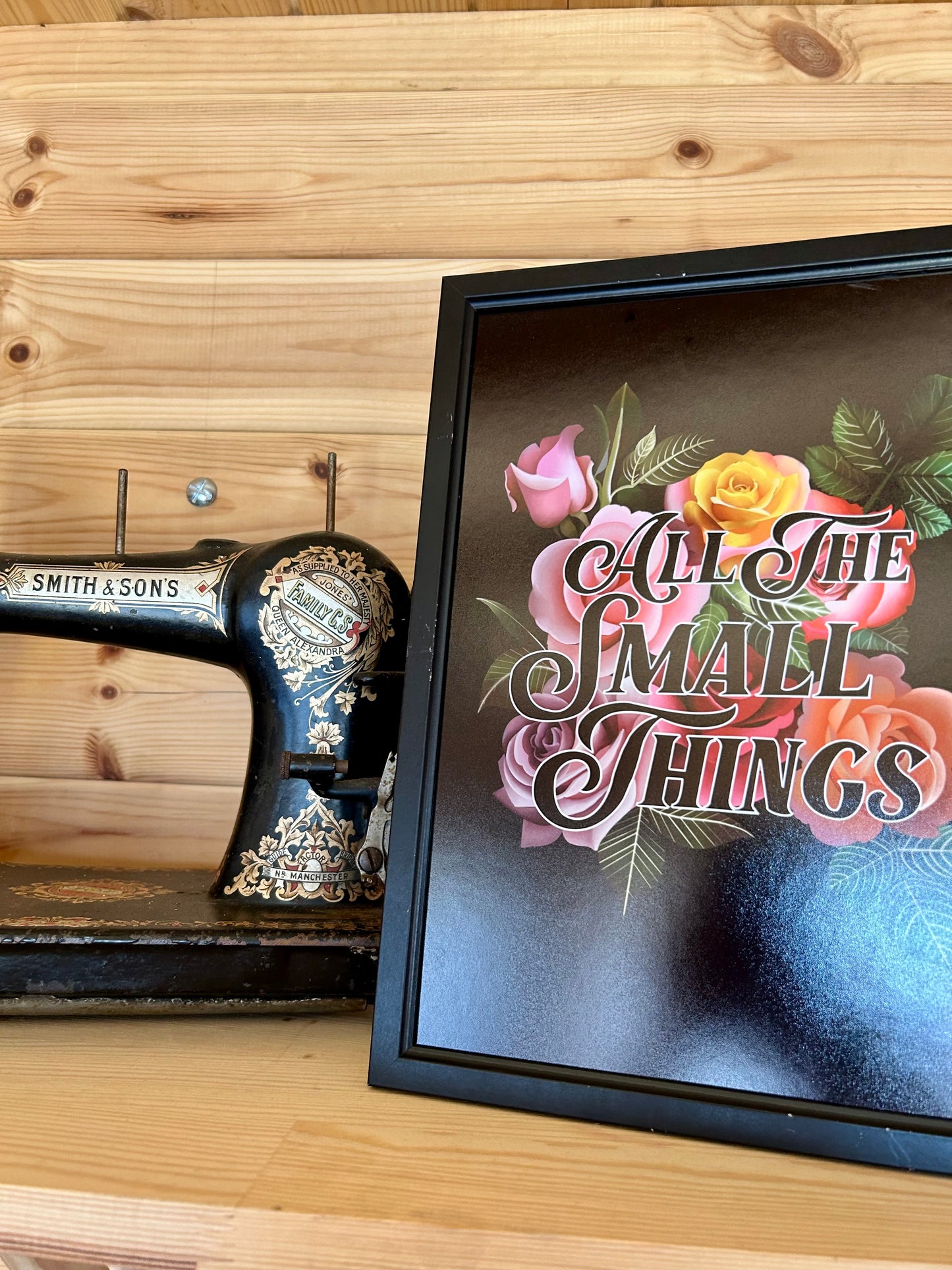 “All the Small Things” A4 Print – Floral Rose Design (Framed or Unframed)