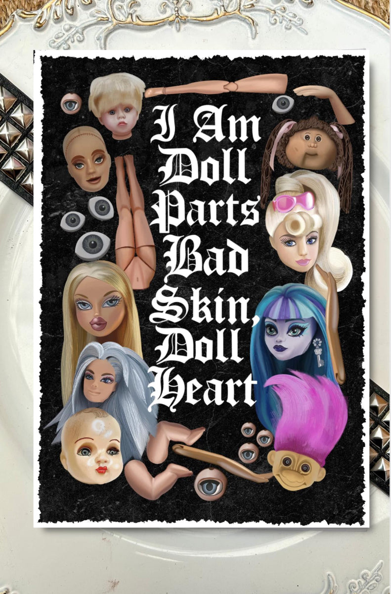 I Am Doll Parts A5 Greeting Card - Grunge Vibes, Perfect for Framing, 90’s, Hole inspired