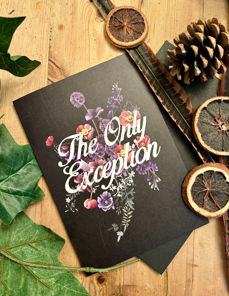 The Only Exception, Emo, pop punk, rock music, A5 Greetings card