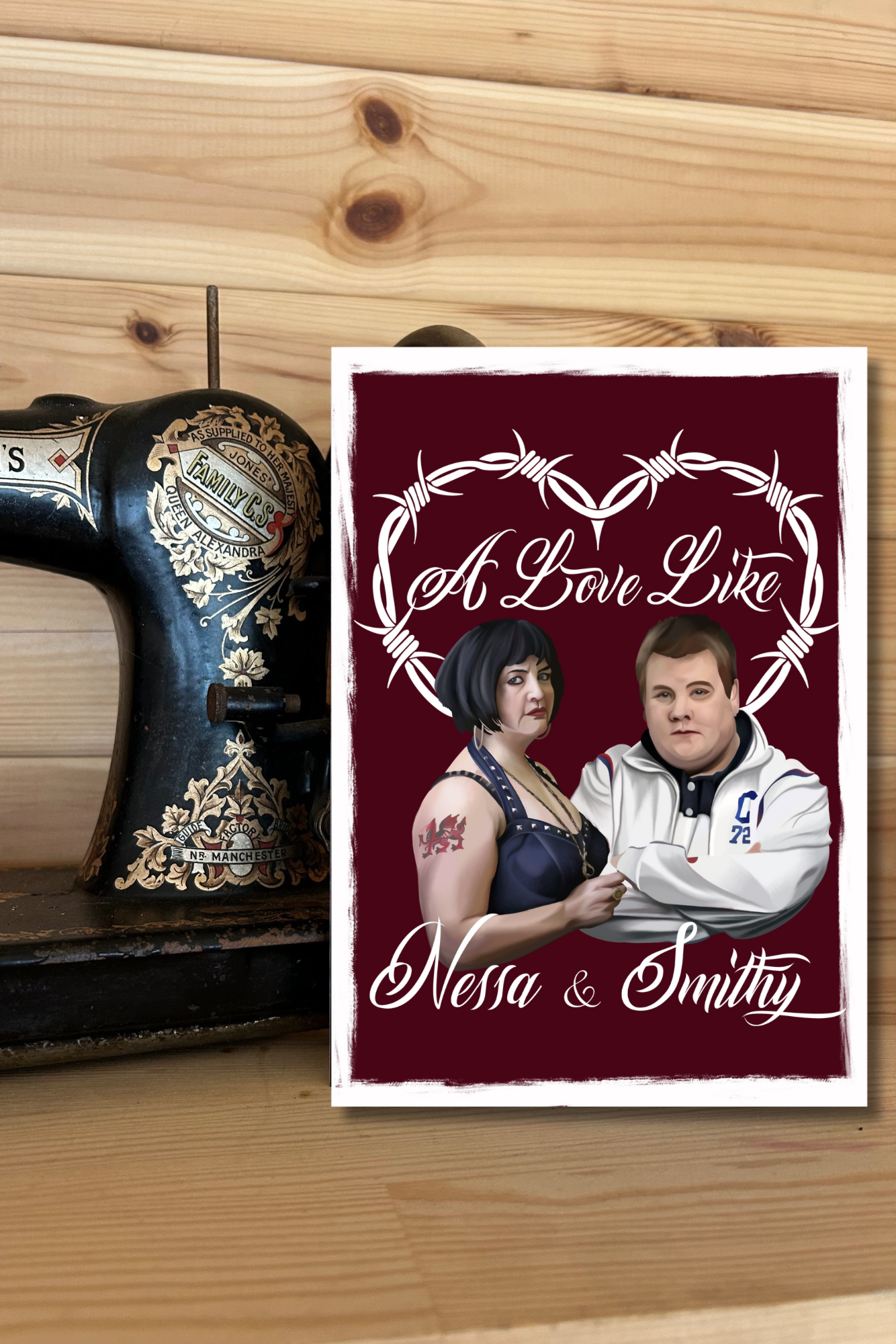 Gavin & Stacey Inspired Card – “A Love Like Nessa and Smithy” Valentine’s Day/anniversary card/wedding