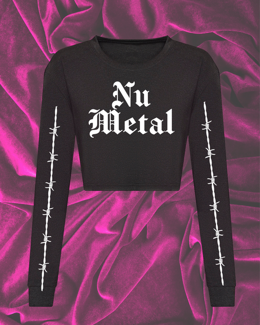 Nu Metal Long Sleeve Tee (Crop & Unisex Fit)