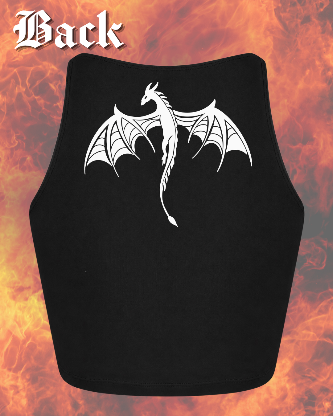 Born To Burn crop Tank top