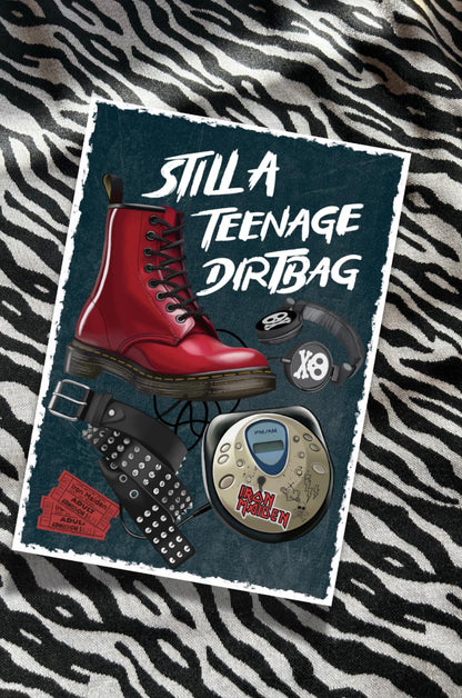 Still a Teenage Dirtbag Birthday Card - Nostalgic Pop Punk Emo, alternative