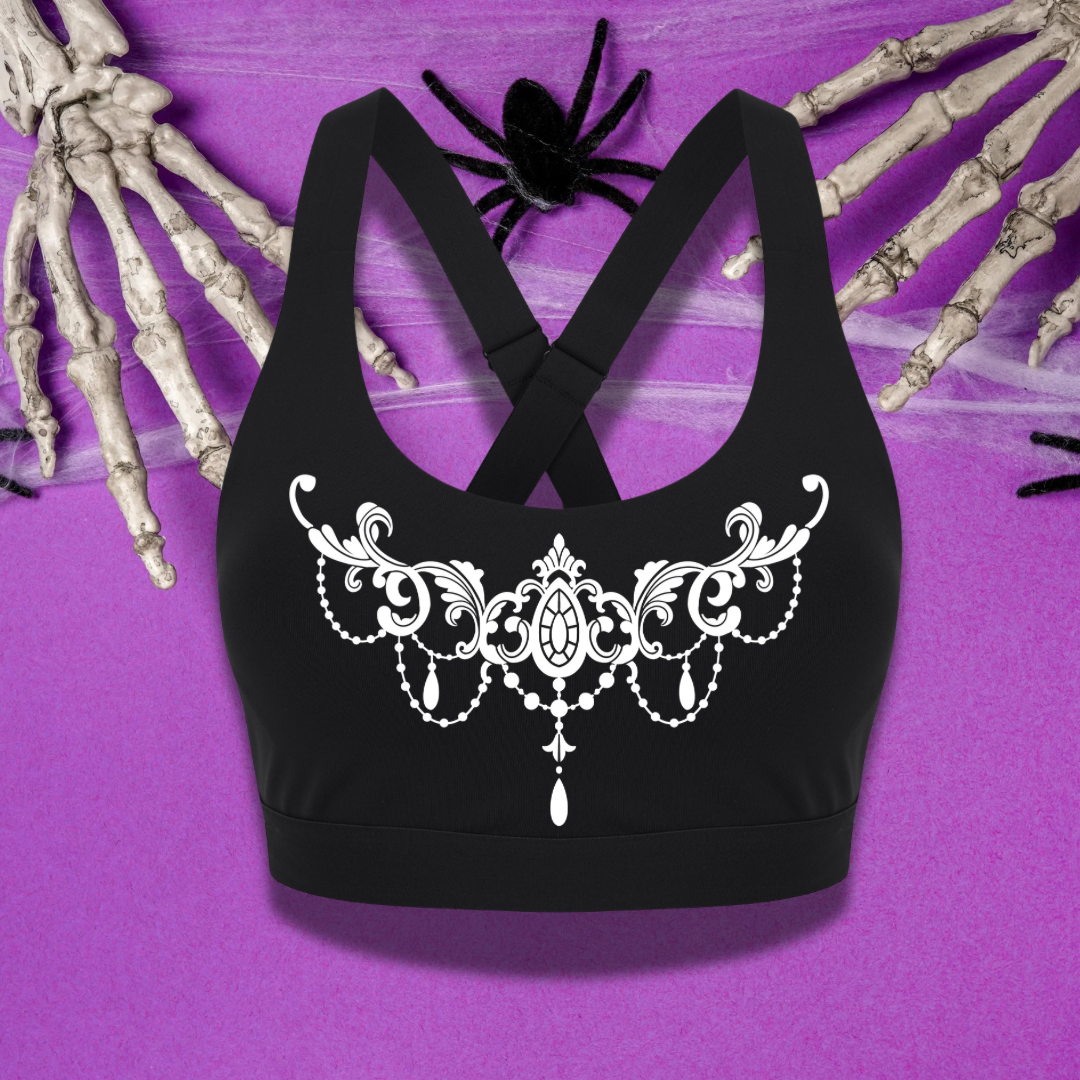 Gothic Filigree Sports Bra