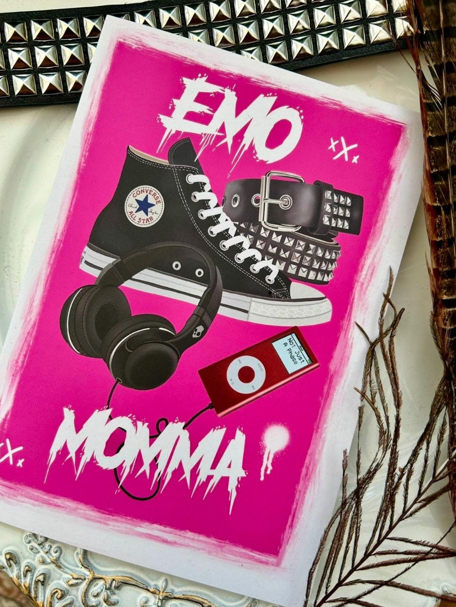 Emo Momma – A5 Greeting Card, Mother’s Day, birthday