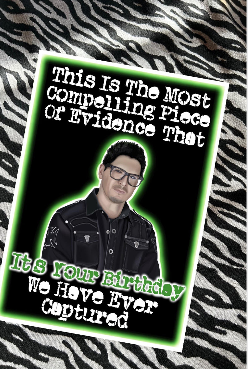 Ghost Adventures Birthday Card – Zak Bagans “Most Compelling Evidence”
