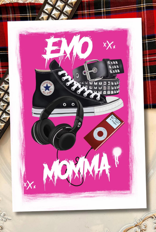 Emo Momma – A5 Greeting Card, Mother’s Day, birthday