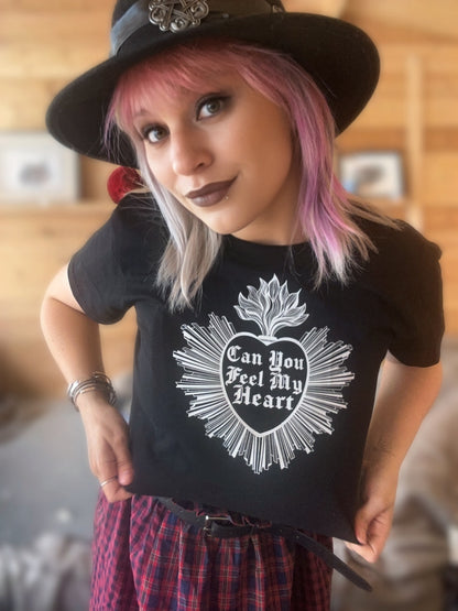 Can You Feel My Heart Crop Top — BMTH Fan Art | Gothic Alt Shirt | Bring Me The Horizon Inspired