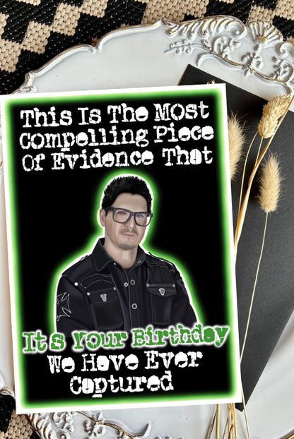 Ghost Adventures Birthday Card – Zak Bagans “Most Compelling Evidence”