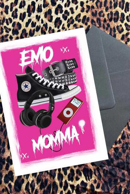 Emo Momma – A5 Greeting Card, Mother’s Day, birthday