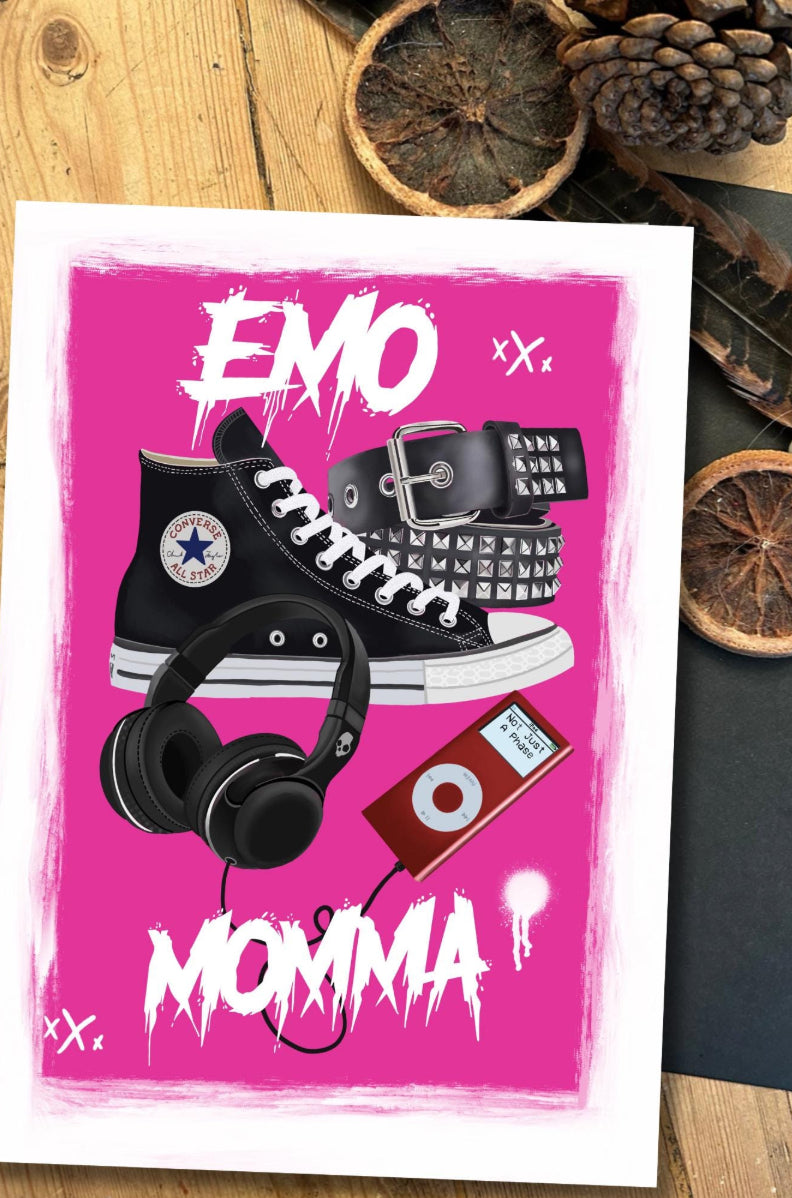 Emo Momma – A5 Greeting Card, Mother’s Day, birthday