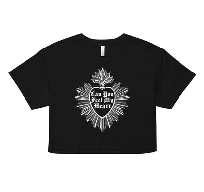 Can You Feel My Heart Crop Top — BMTH Fan Art | Gothic Alt Shirt | Bring Me The Horizon Inspired