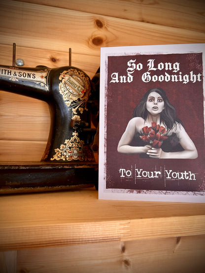 So Long and Goodnight – Emo MCR-Inspired Birthday Card