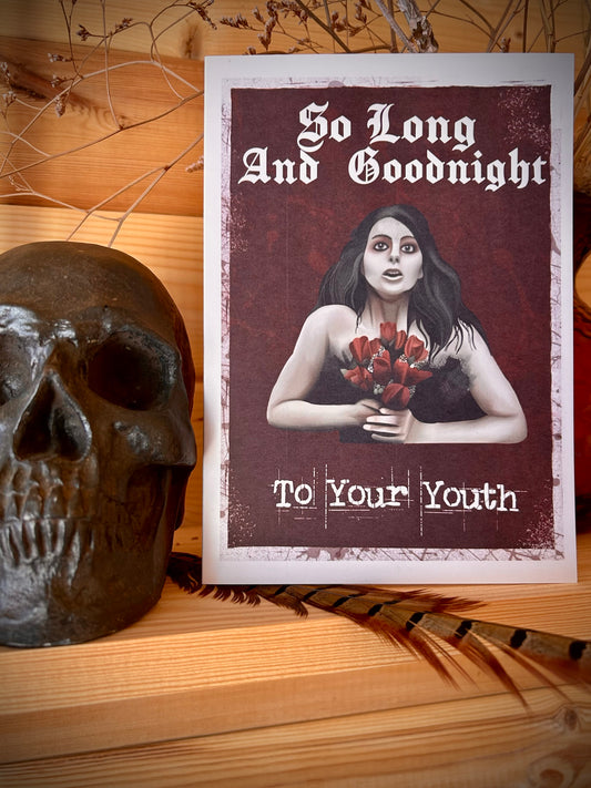 So Long and Goodnight – Emo MCR-Inspired Birthday Card