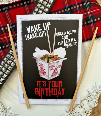 System of a Down Birthday Card – Chop Suey Inspired Design