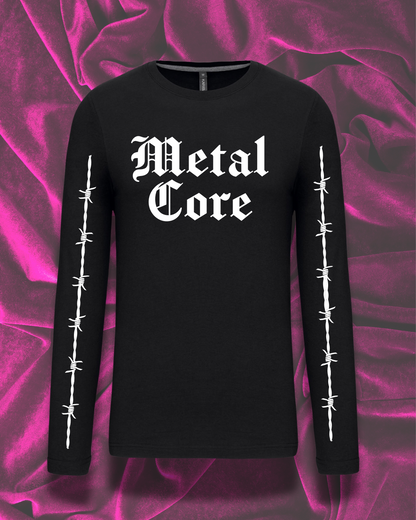 Metal Core Long Sleeve Tee (Crop & Unisex Fit)