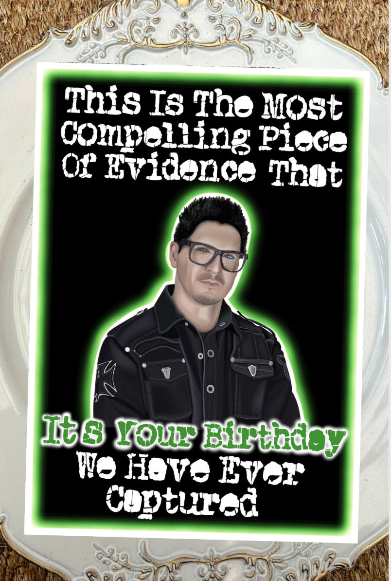 Ghost Adventures Birthday Card – Zak Bagans “Most Compelling Evidence”