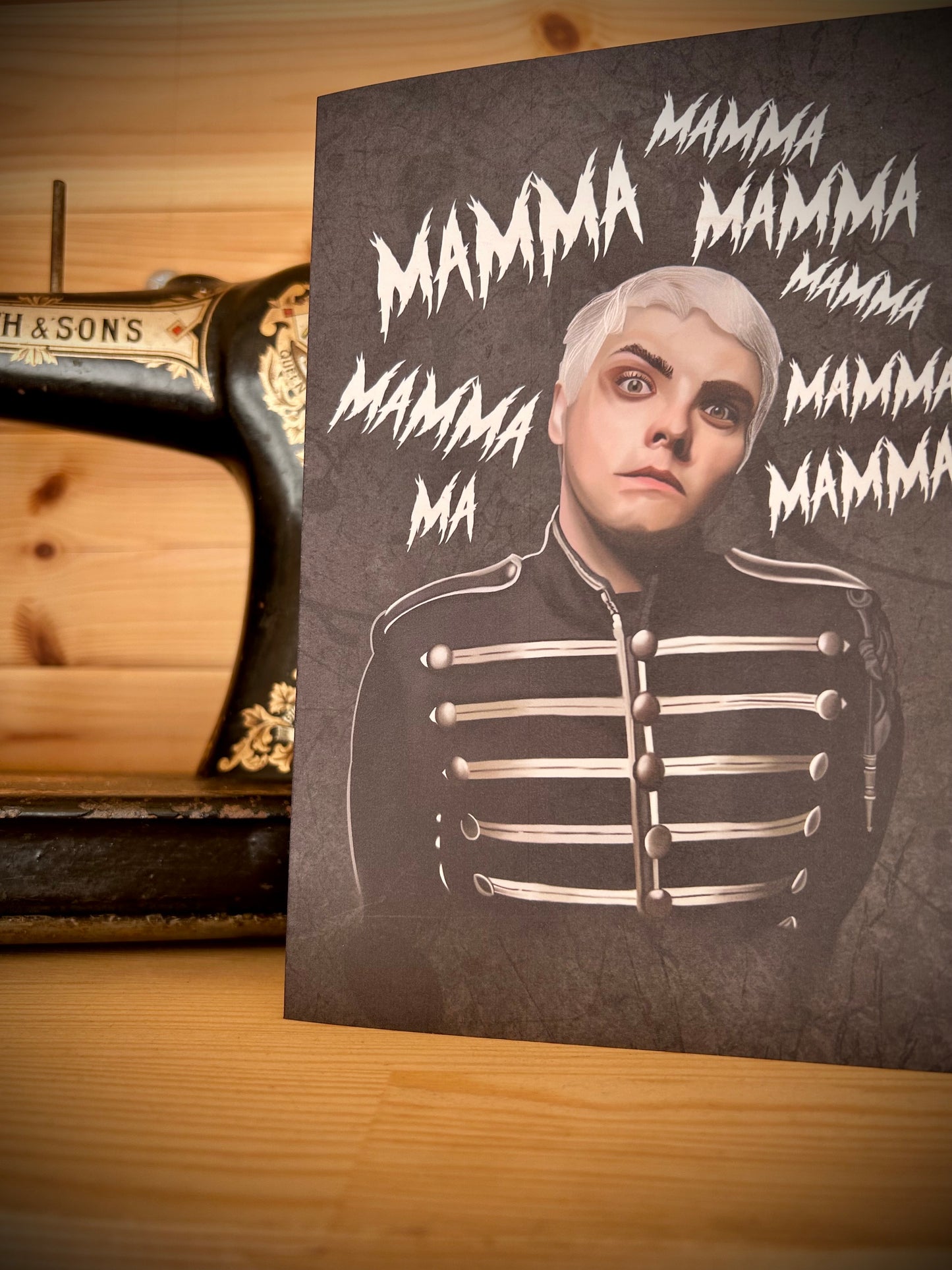 Gerard Way “Momma” A5 Card – MCR for Birthdays or Mother’s Day