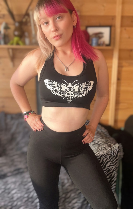 Death Moth Sports Crop Top
