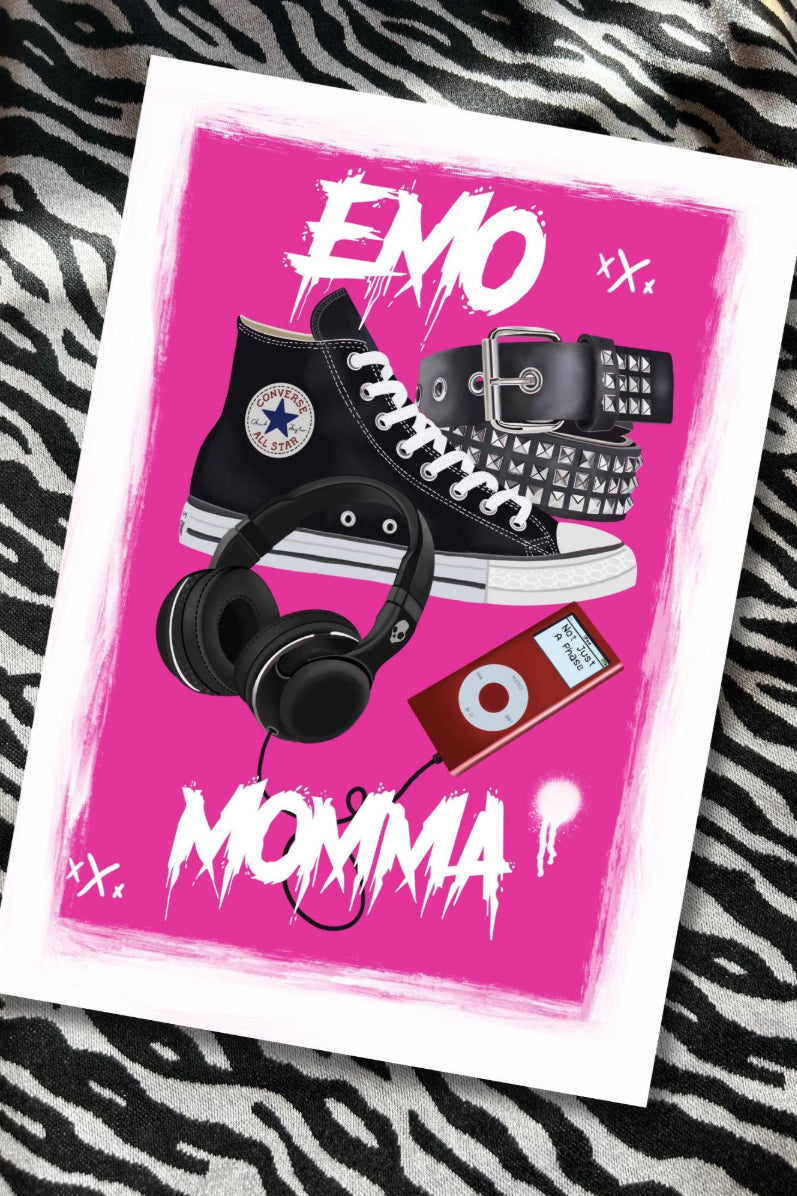 Emo Momma – A5 Greeting Card, Mother’s Day, birthday