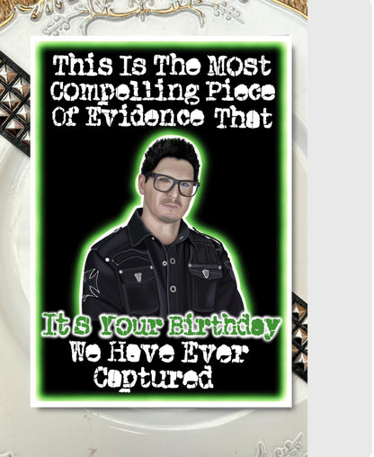 Ghost Adventures Birthday Card – Zak Bagans “Most Compelling Evidence”