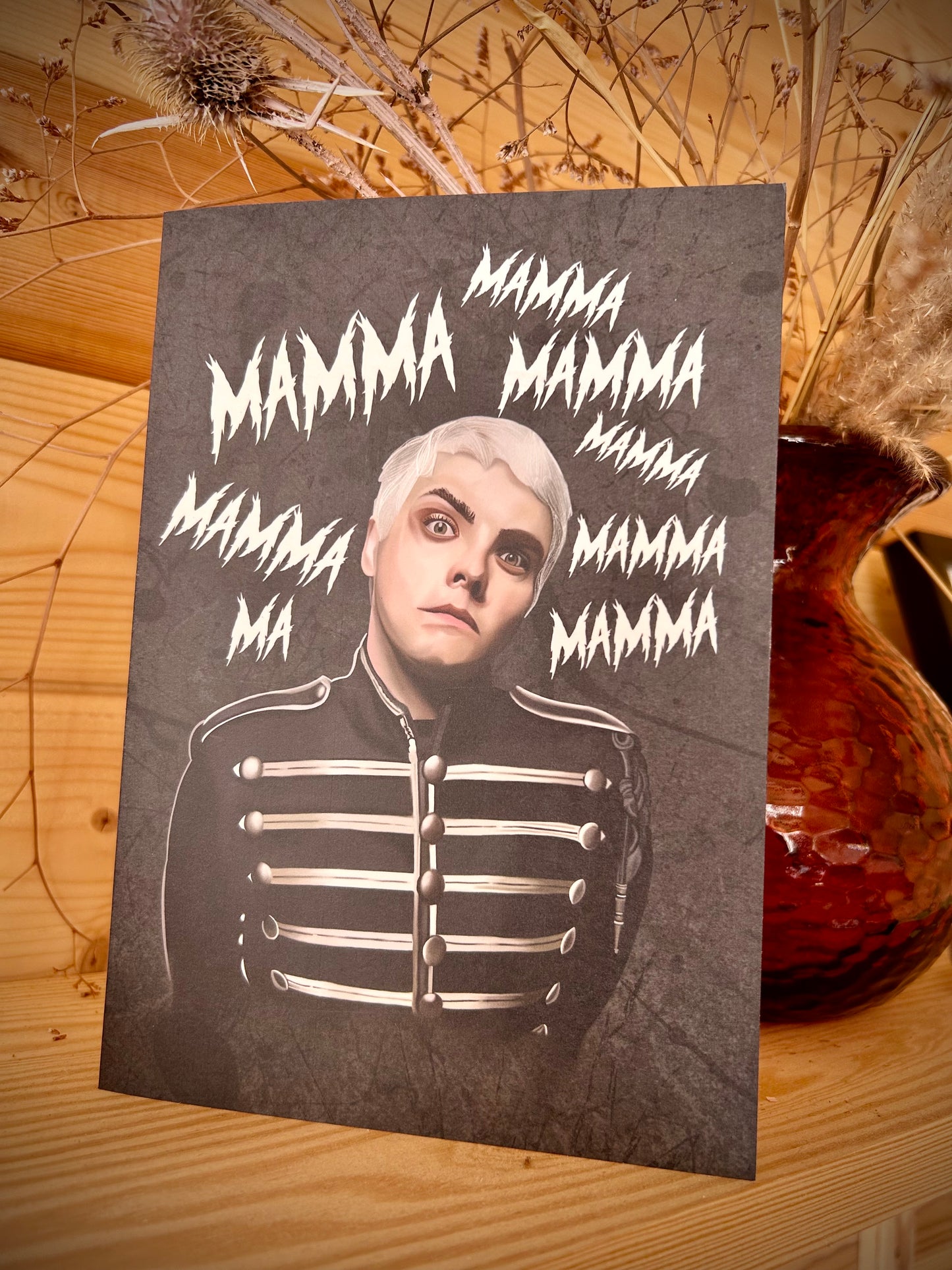 Gerard Way “Momma” A5 Card – MCR for Birthdays or Mother’s Day
