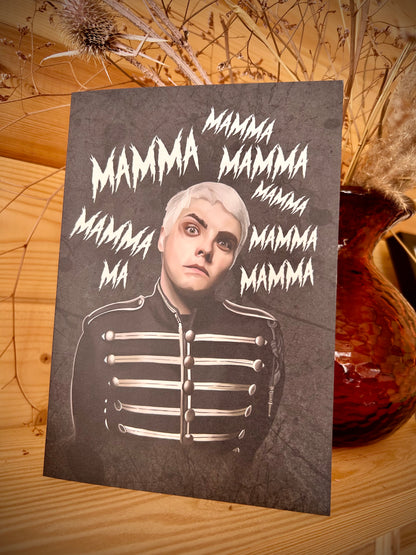 Gerard Way “Momma” A5 Card – MCR for Birthdays or Mother’s Day