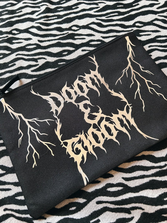 The Doom & Gloom Clutch/ Accessories Bag
