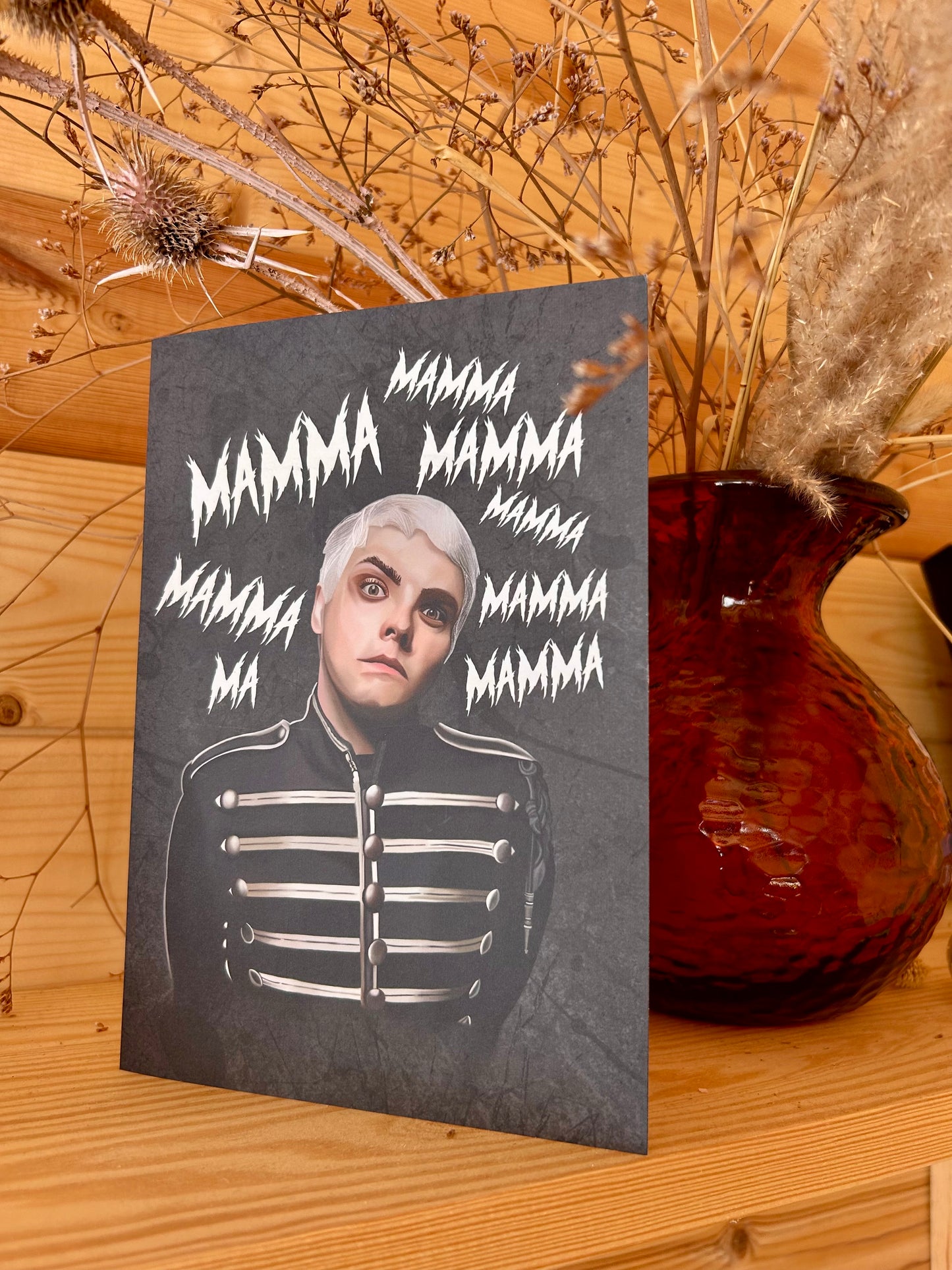 Gerard Way “Momma” A5 Card – MCR for Birthdays or Mother’s Day
