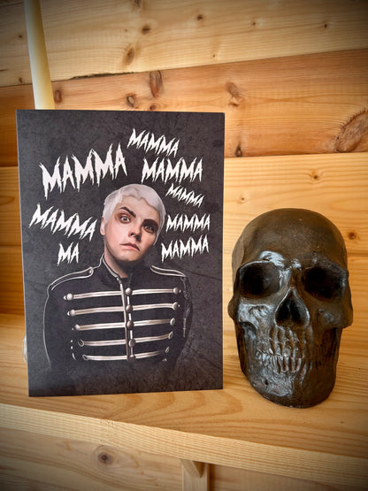 Gerard Way “Momma” A5 Card – MCR for Birthdays or Mother’s Day