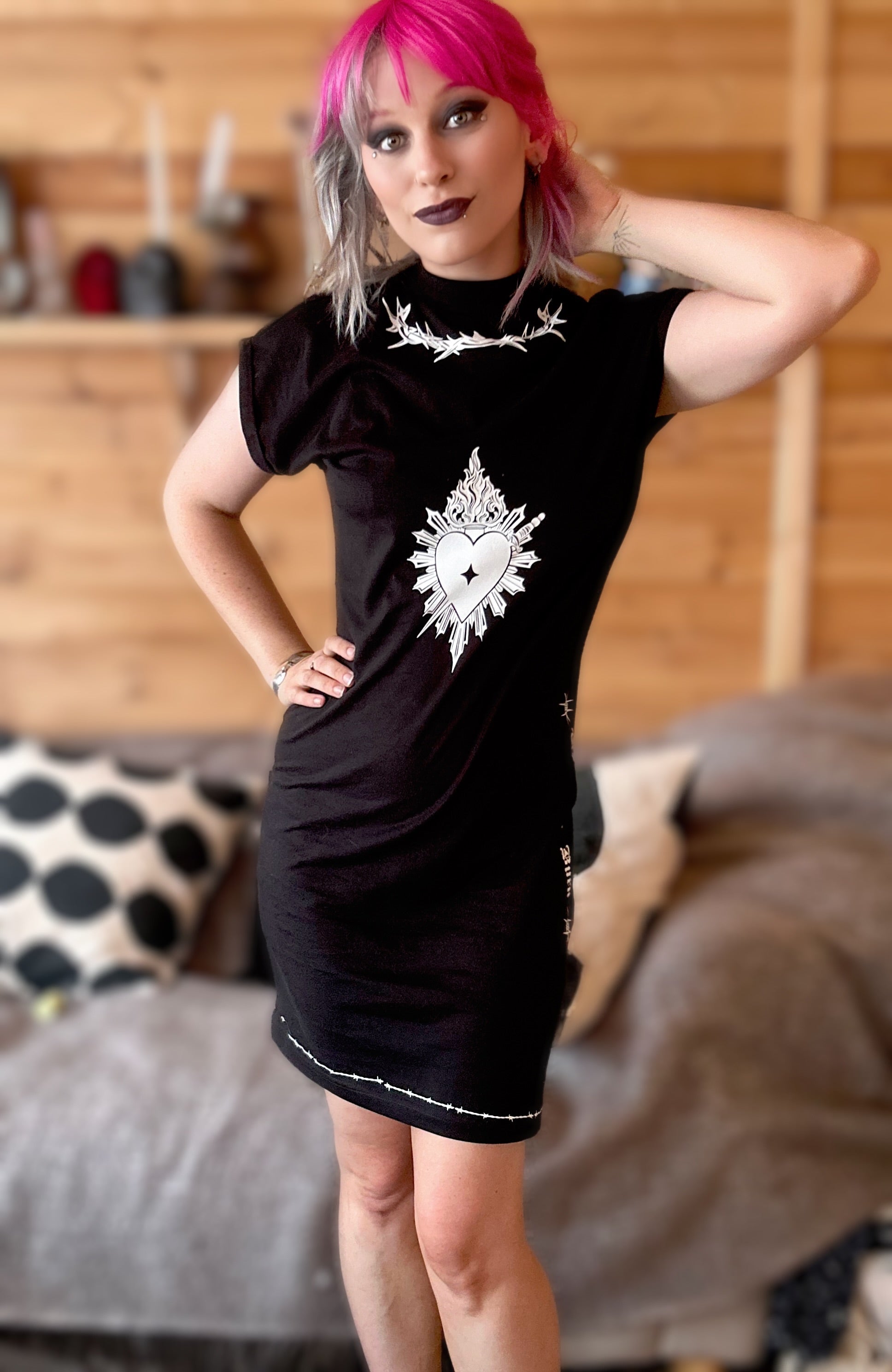 The Watch Me Burn Jersey Dress Pixie Inkz The Watch Me Burn Jersey Dress Pixie Inkz