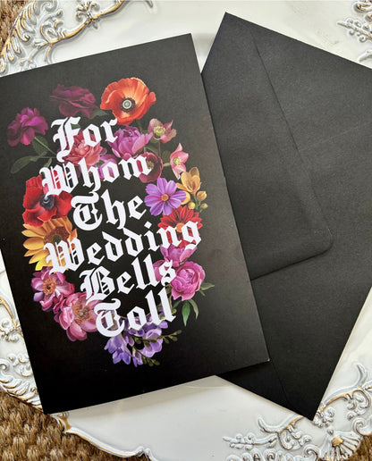 For Whom the Wedding Bells Toll – Alternative Wedding Card