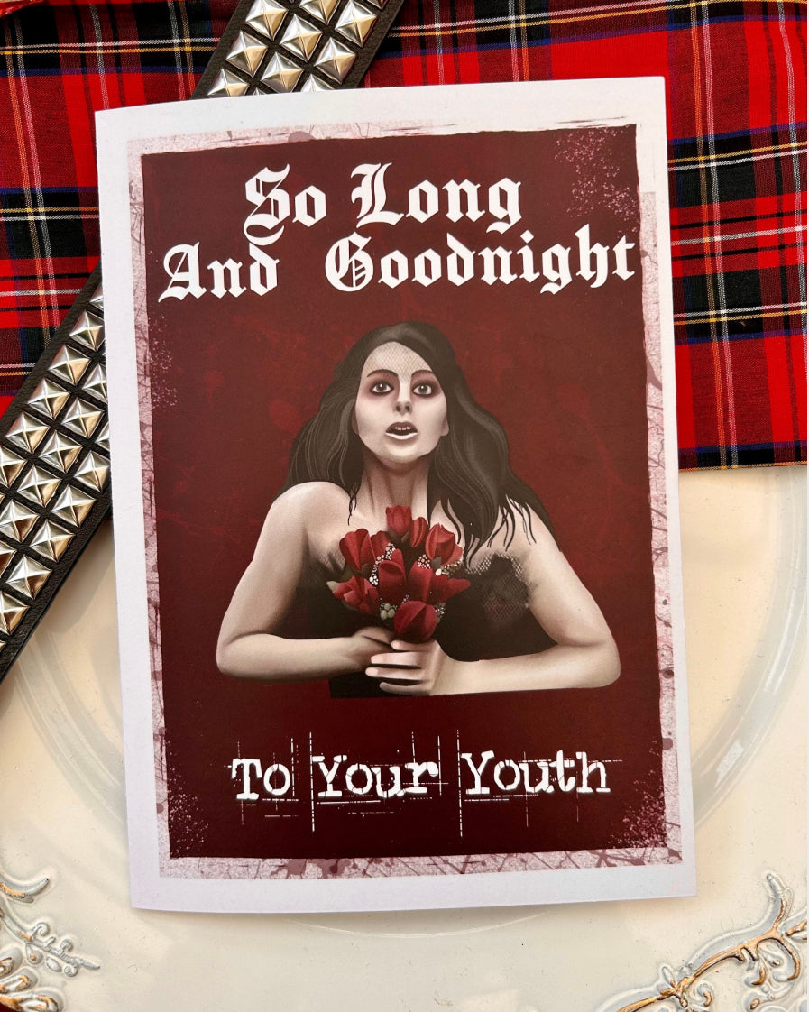 So Long and Goodnight – Emo MCR-Inspired Birthday Card
