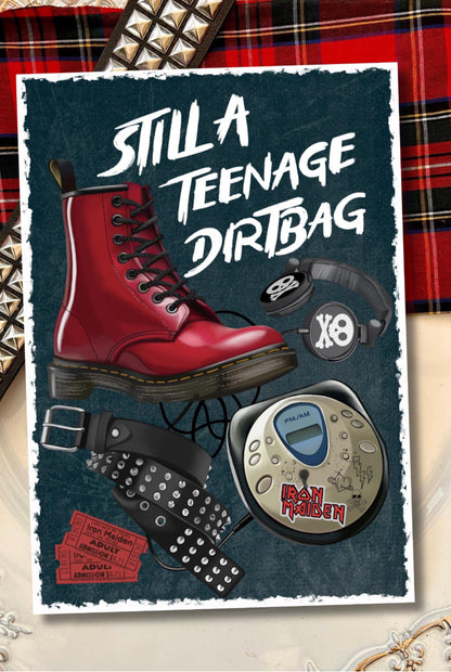 Still a Teenage Dirtbag Birthday Card - Nostalgic Pop Punk Emo, alternative