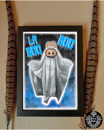La Boo Boo – Halloween Art Print or Card | Labubu-Inspired Spooky Parody