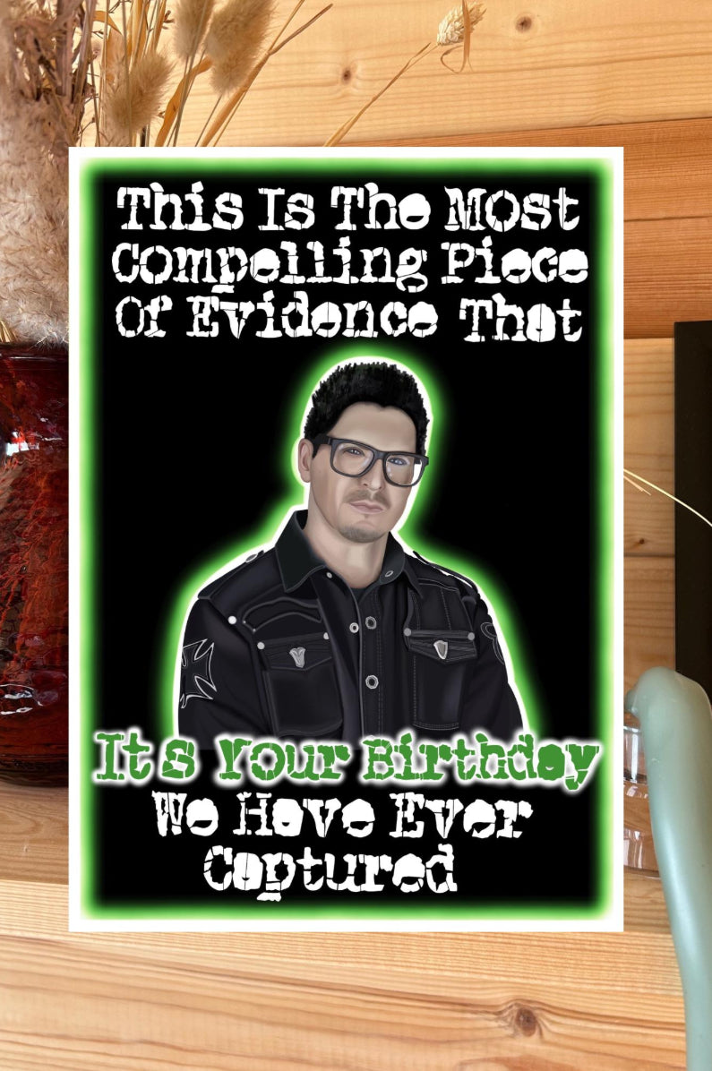 Ghost Adventures Birthday Card – Zak Bagans “Most Compelling Evidence”