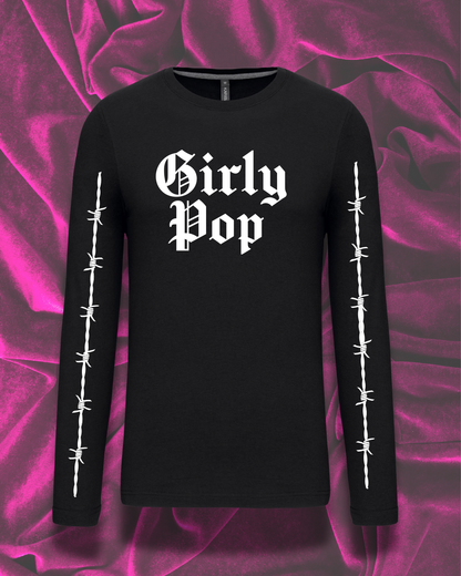 Girly Pop Long Sleeve Tee (Crop & Unisex Fit)