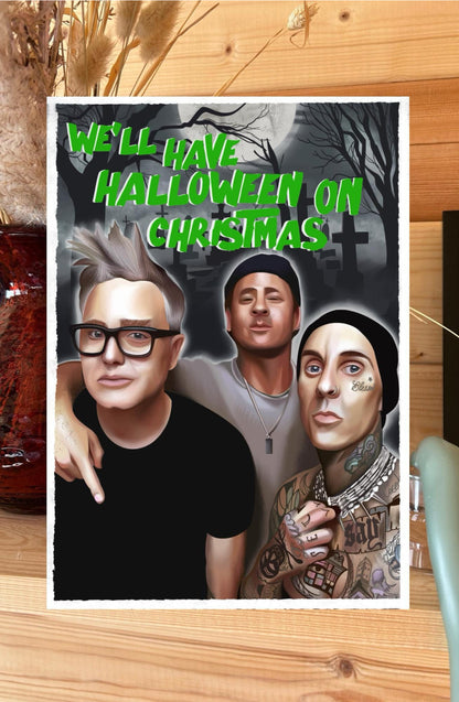 Halloween on Christmas – Blink-182 Inspired Card