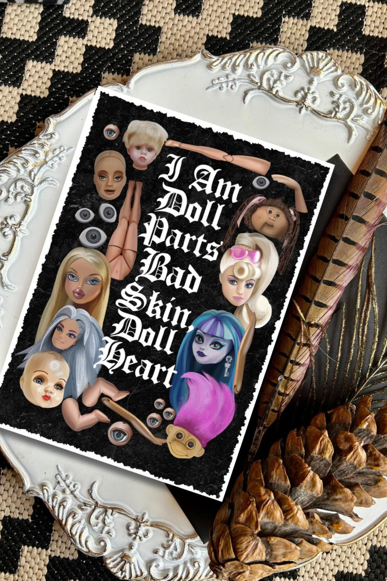 I Am Doll Parts A5 Greeting Card - Grunge Vibes, Perfect for Framing, 90’s, Hole inspired