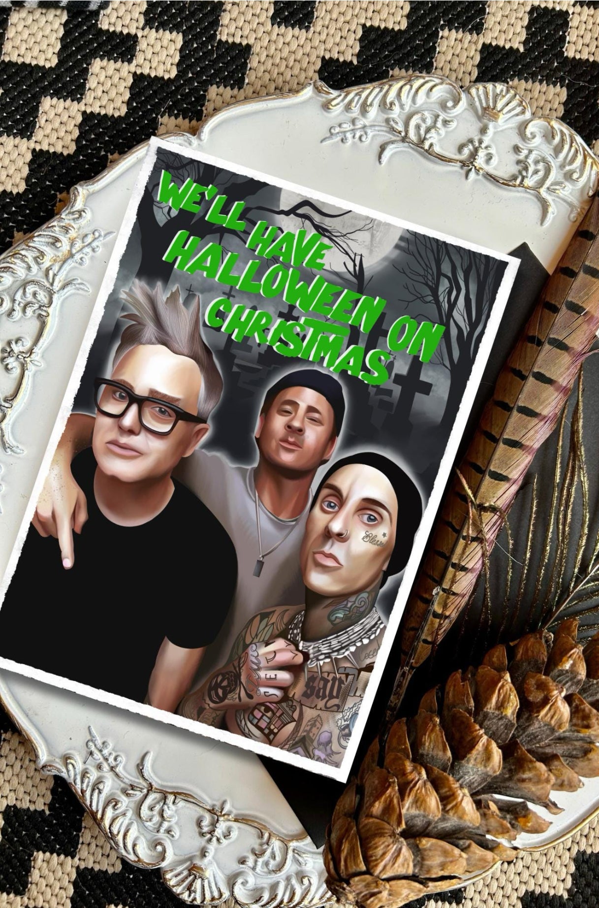 Halloween on Christmas – Blink-182 Inspired Card