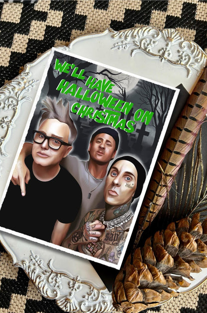 Halloween on Christmas – Blink-182 Inspired Card