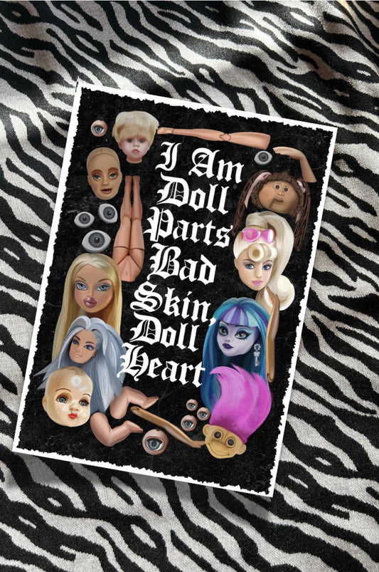 I Am Doll Parts A5 Greeting Card - Grunge Vibes, Perfect for Framing, 90’s, Hole inspired