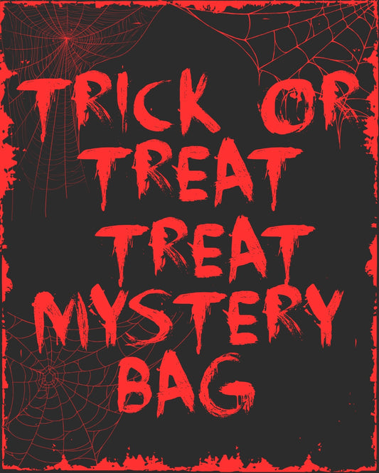 Trick or Treat Mystery Bag | Gothic Alternative Halloween T-Shirt & Spooky Extras | Pixie Inkz